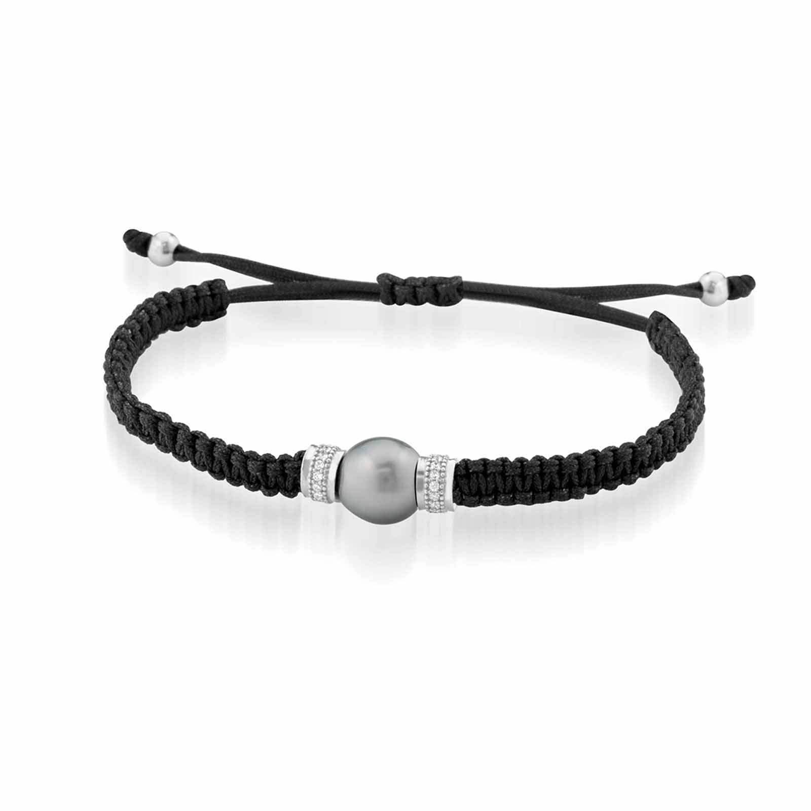 BlackMoon | Bracciale in cordino regolabile