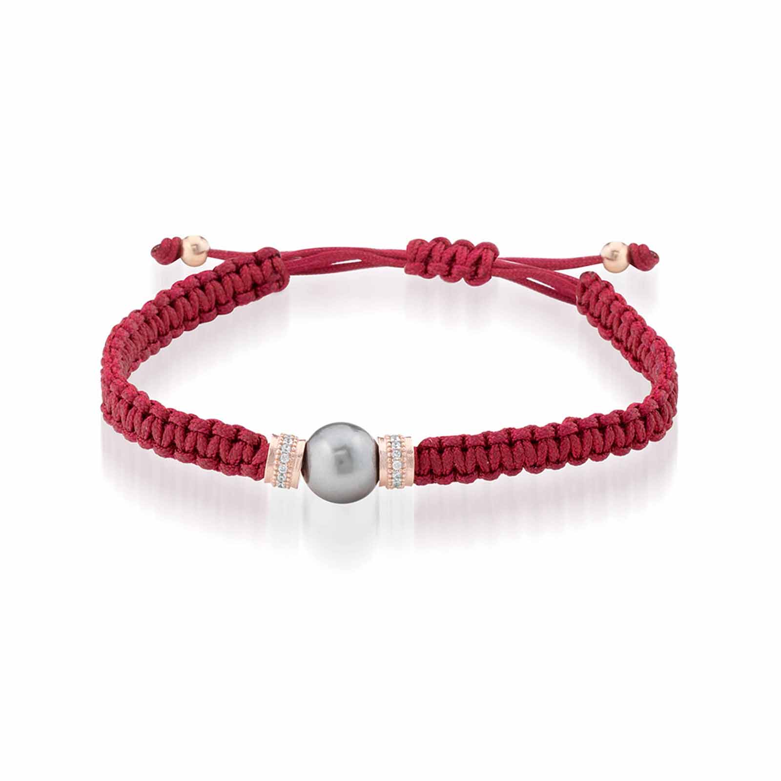 BlackMoon | Bracciale in cordino regolabile