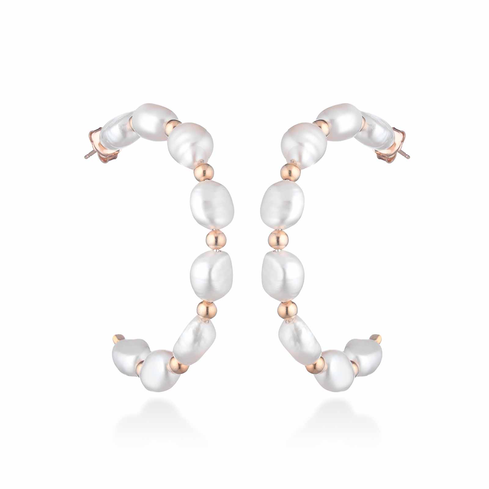 Young | Orecchini in argento e perle