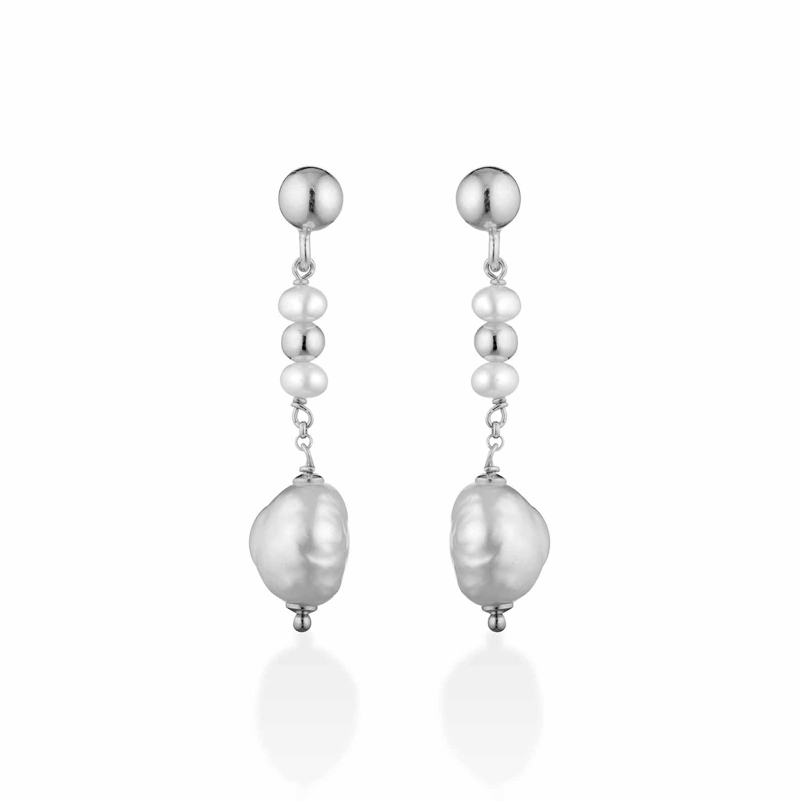 Cristelle | Orecchini in argento e perle