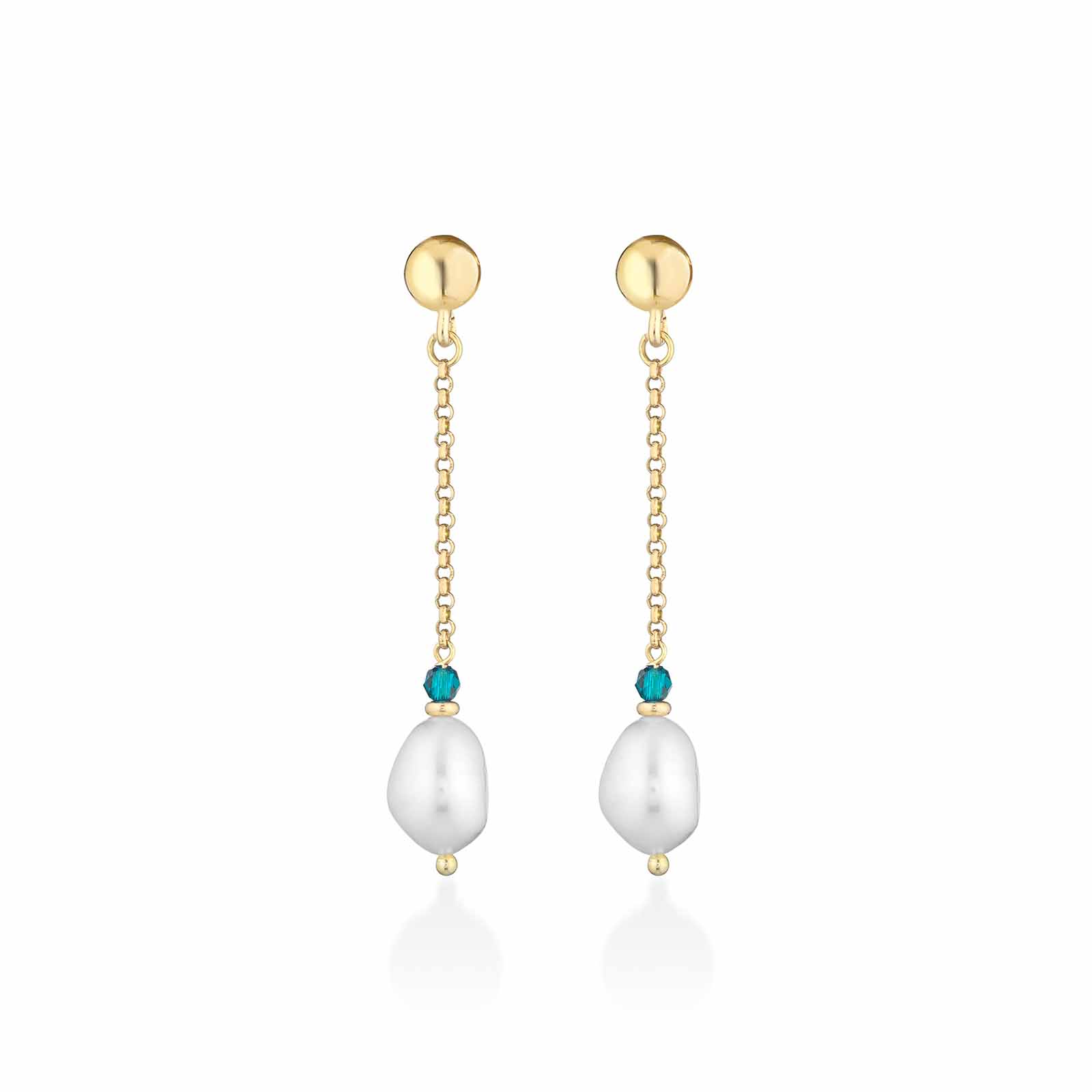 Cristelle Summer | Orecchini in argento, spinello e perle