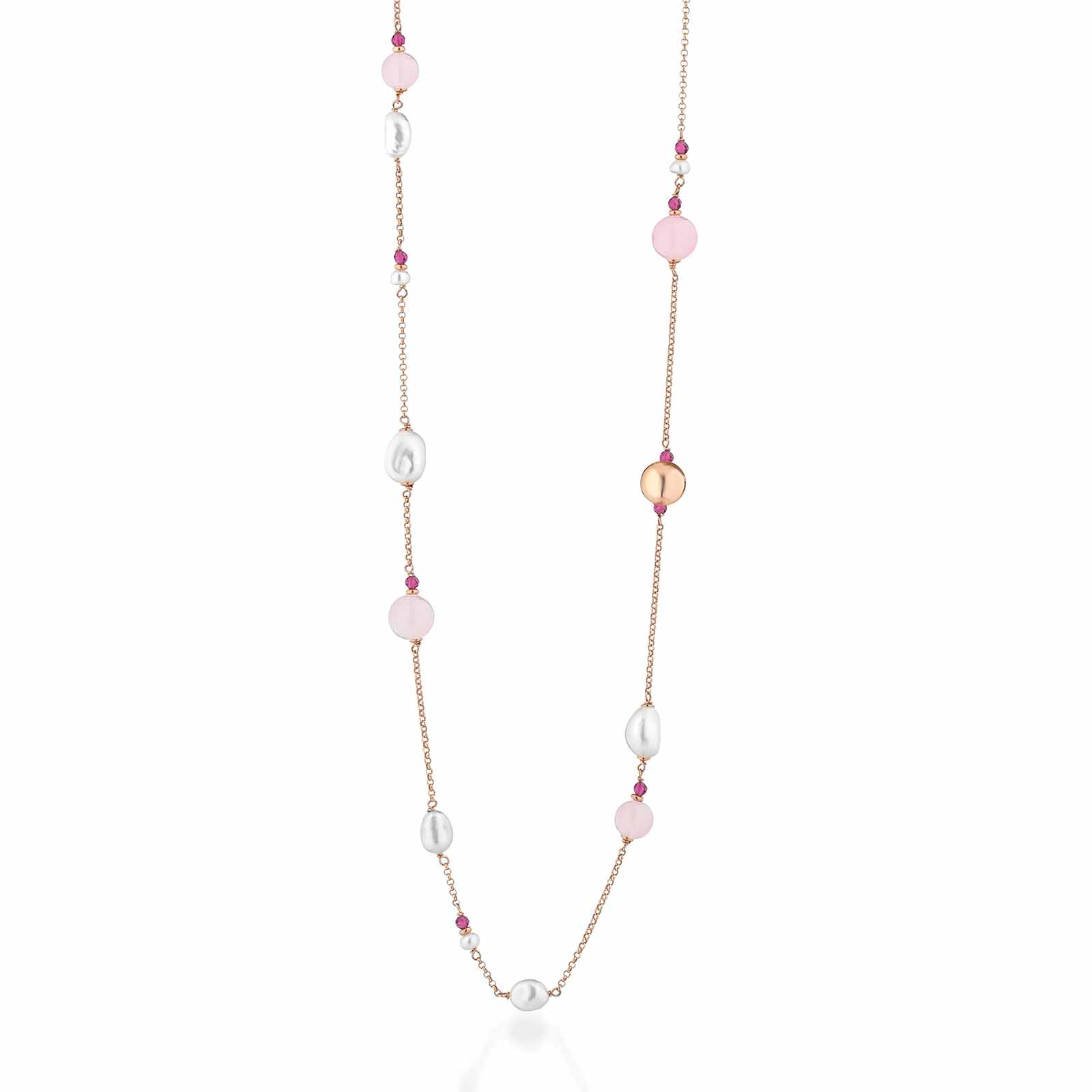 Cristelle Summer | Collana in argento, giada, spinello e perle