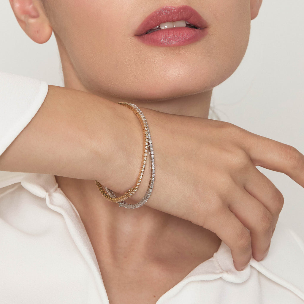 Diamonds | Bracciale tennis in oro e diamanti