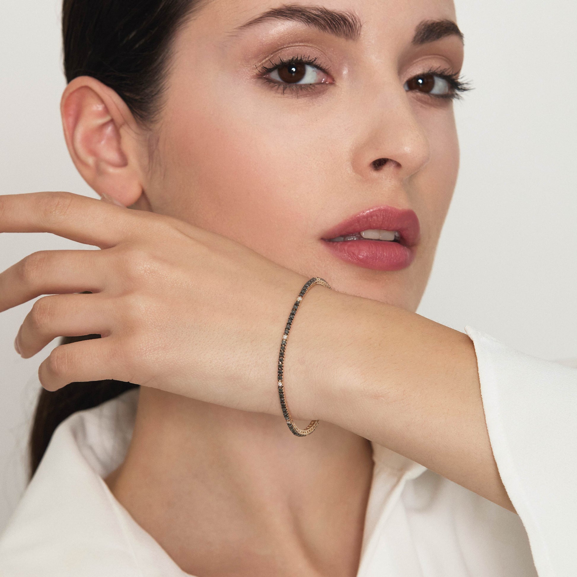 Diamonds | Bracciale tennis in oro e diamanti