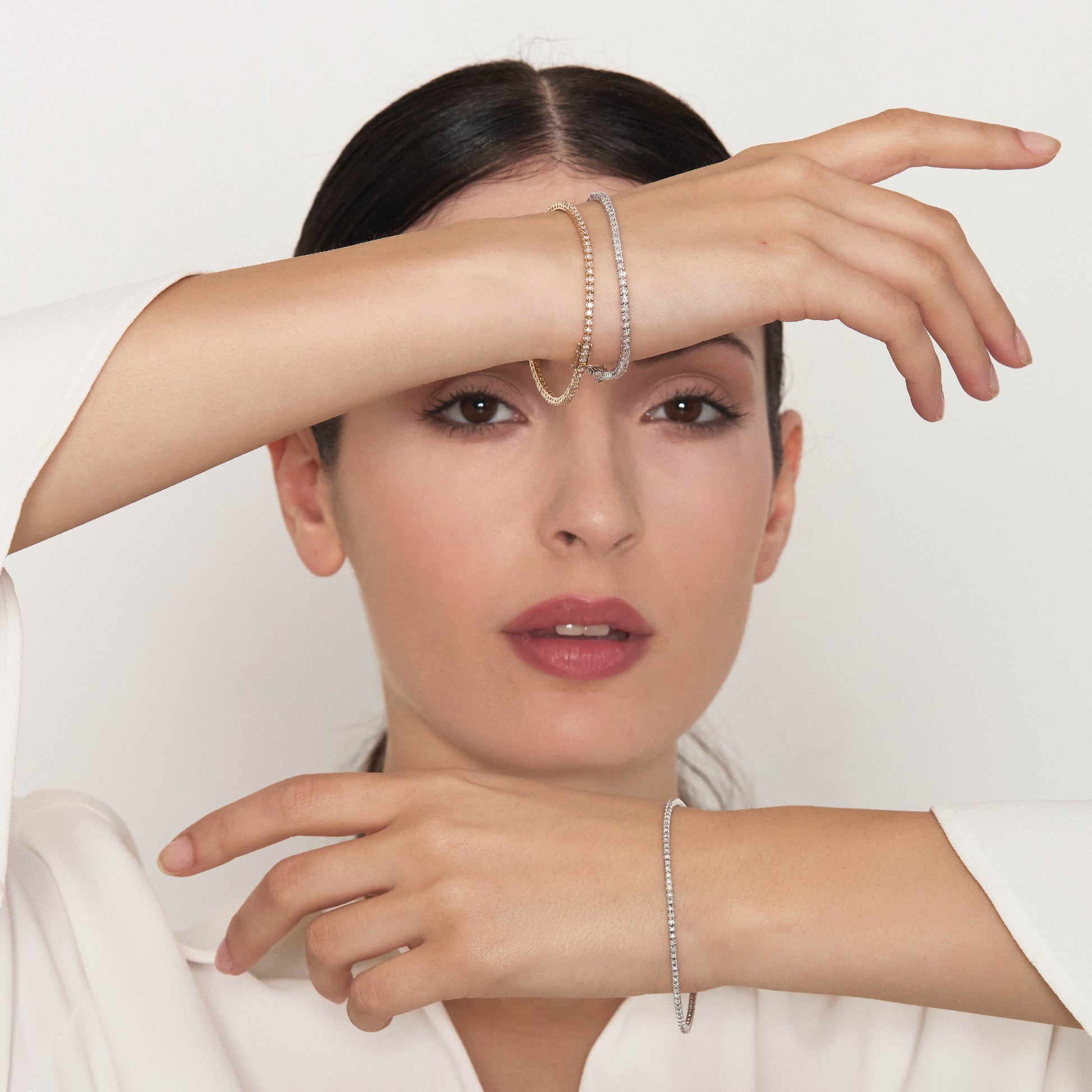 Diamonds | Bracciale tennis in oro e diamanti