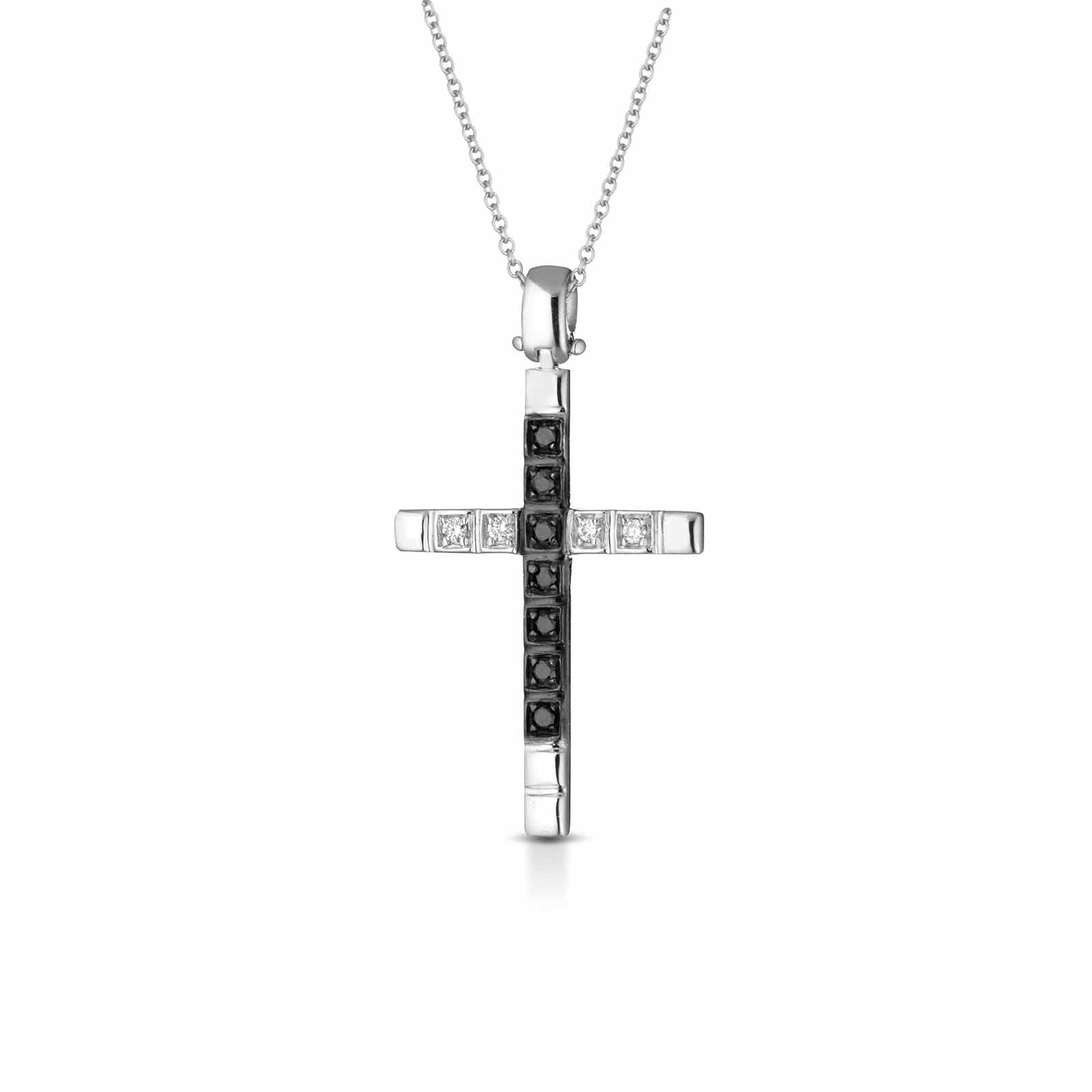 Diamonds | Pendente a croce in oro e diamanti