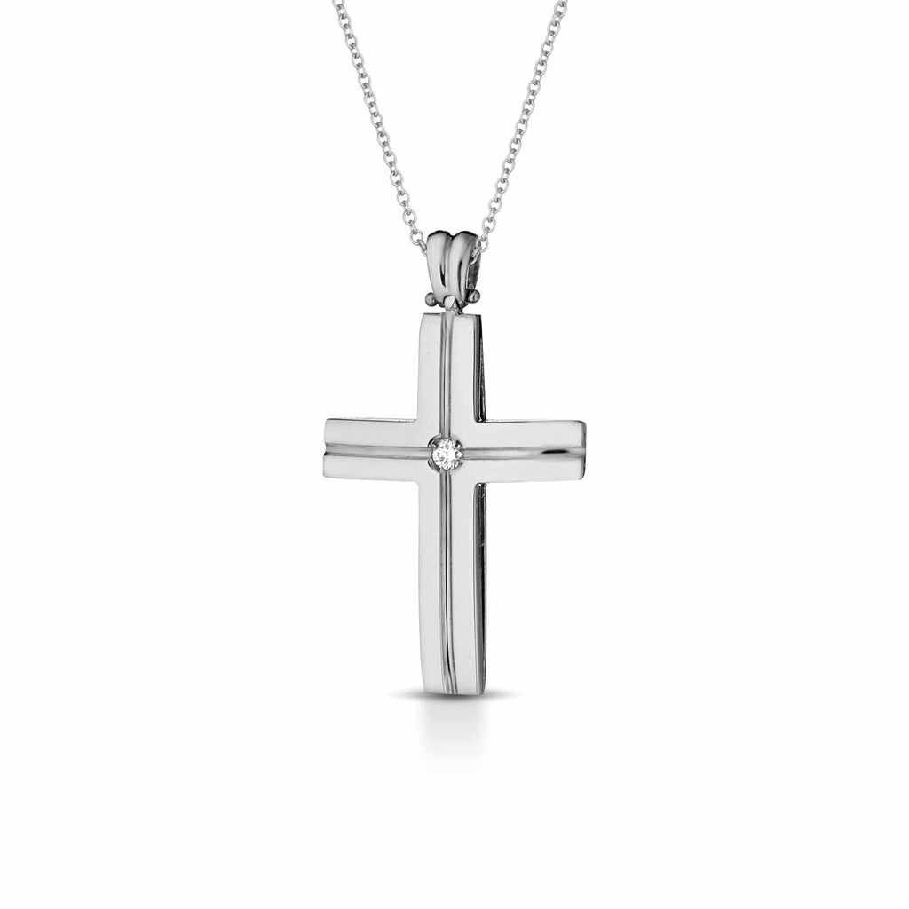 Diamonds | Pendente a croce in oro e diamanti
