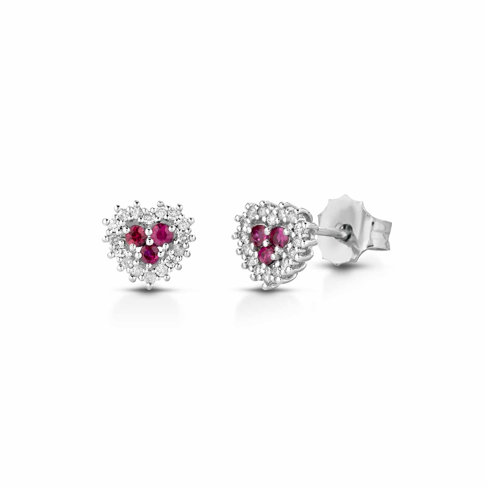 Diamonds | Orecchini in oro, diamanti e rubini