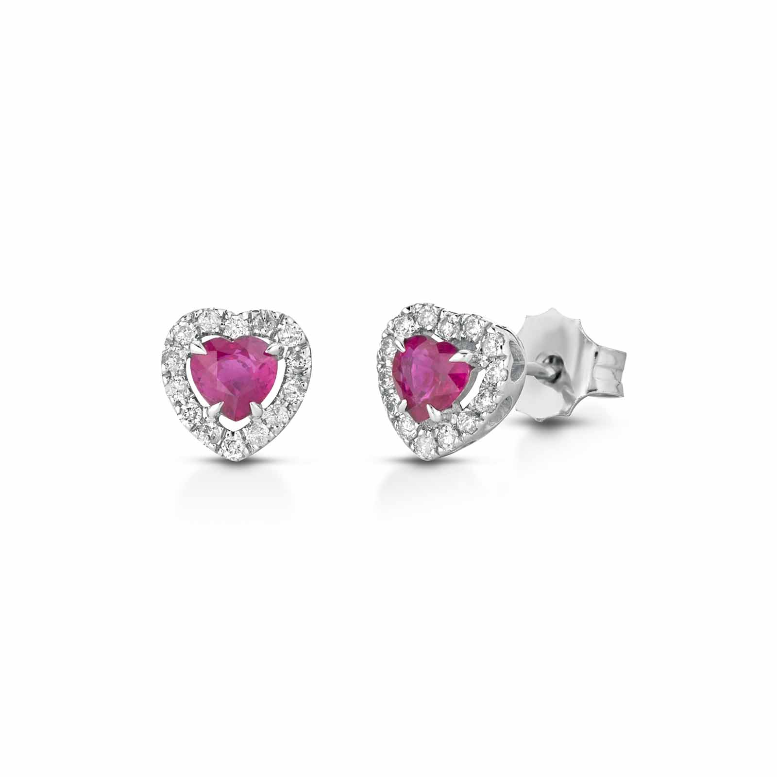 Diamonds | Orecchini in oro, diamanti e rubini