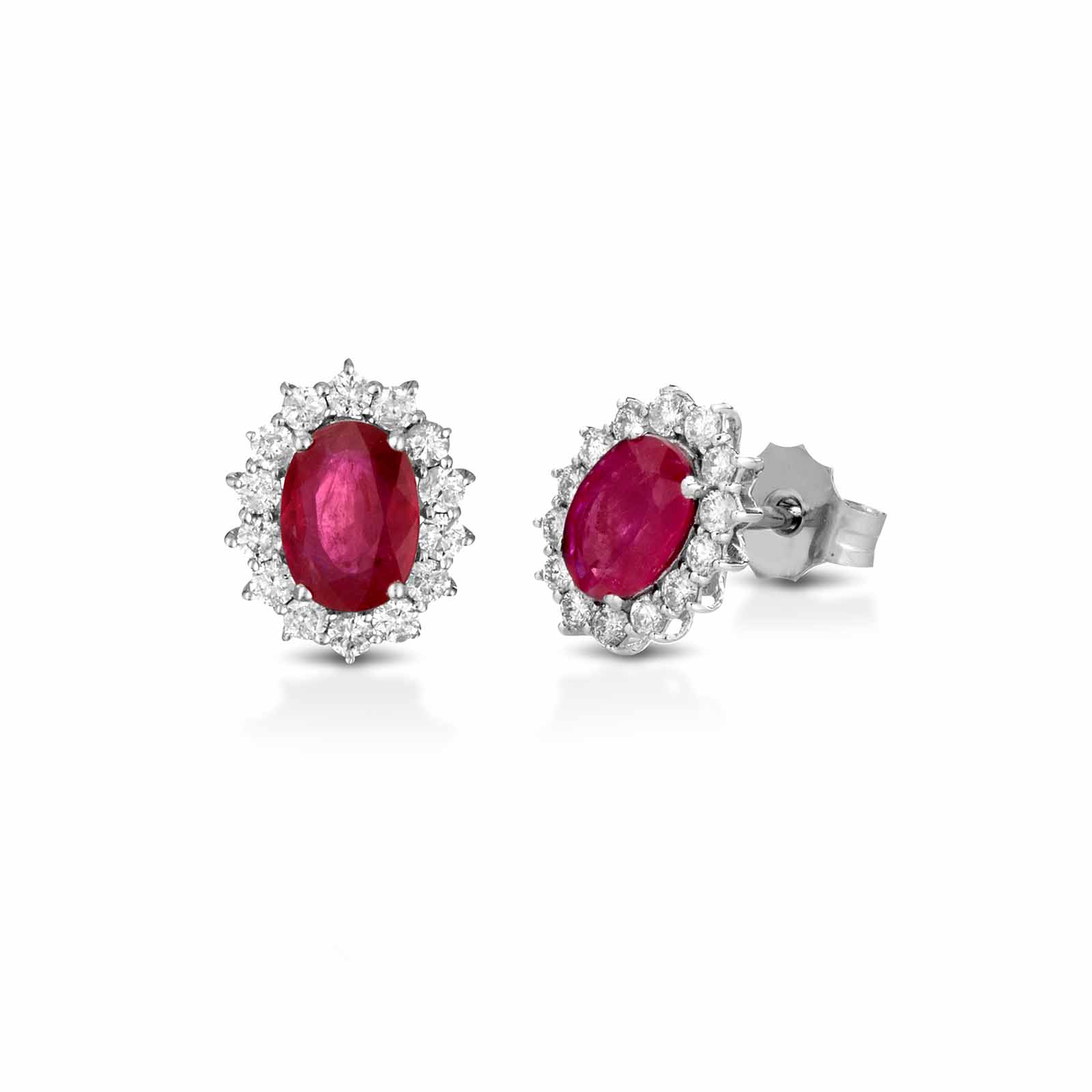 Diamonds | Orecchini in oro, diamanti e rubini