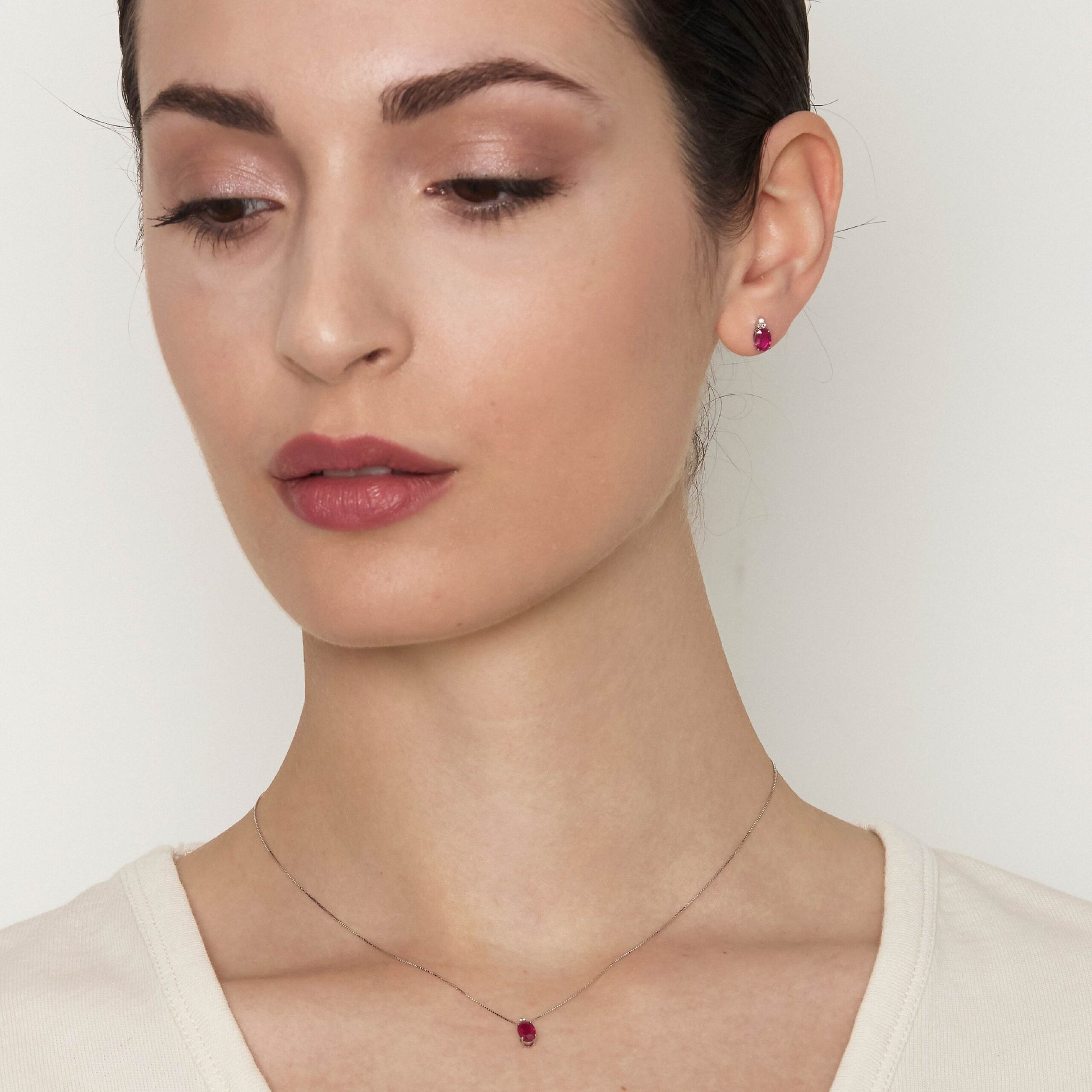 Diamonds | Orecchini in oro, diamanti e rubini