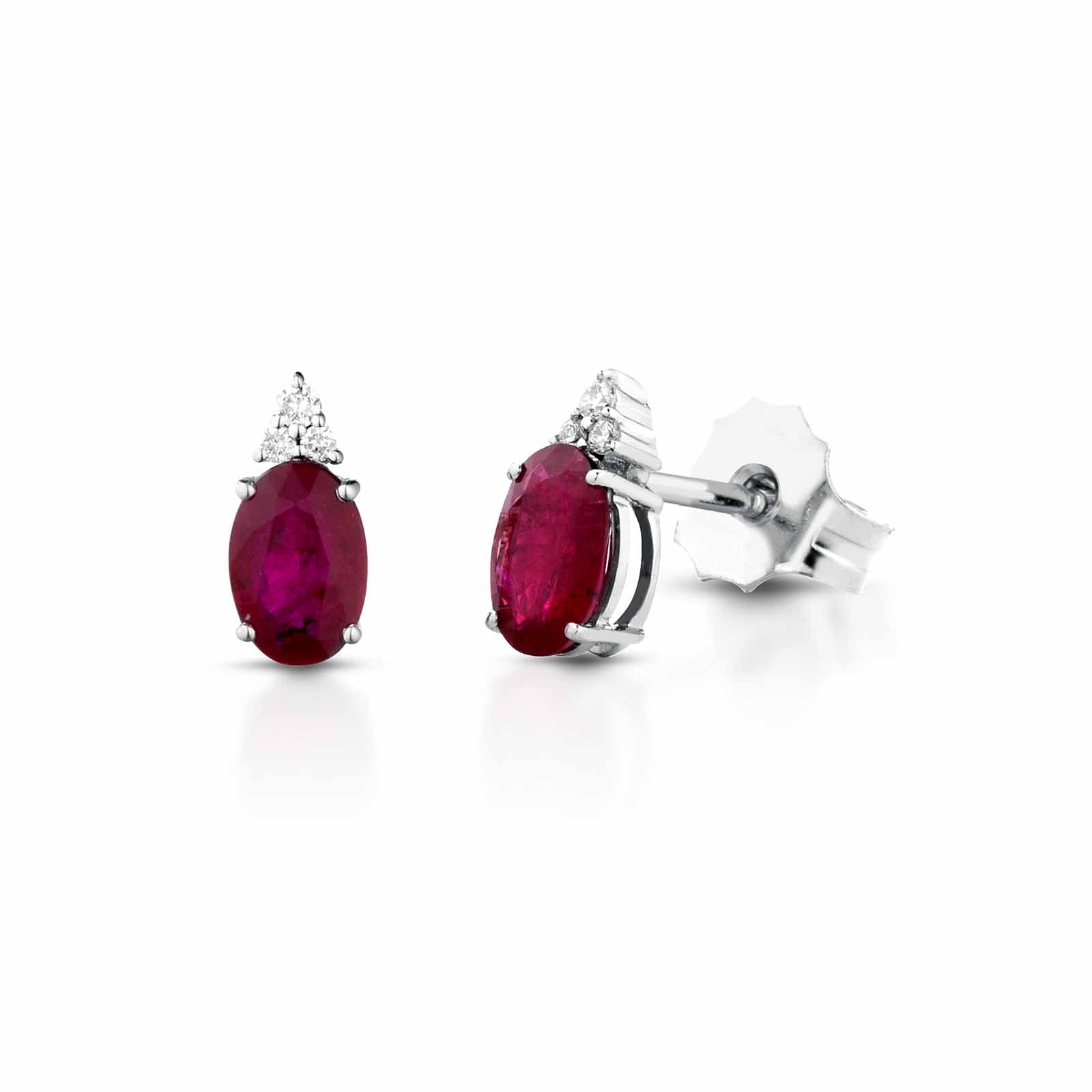 Diamonds | Orecchini in oro, diamanti e rubini