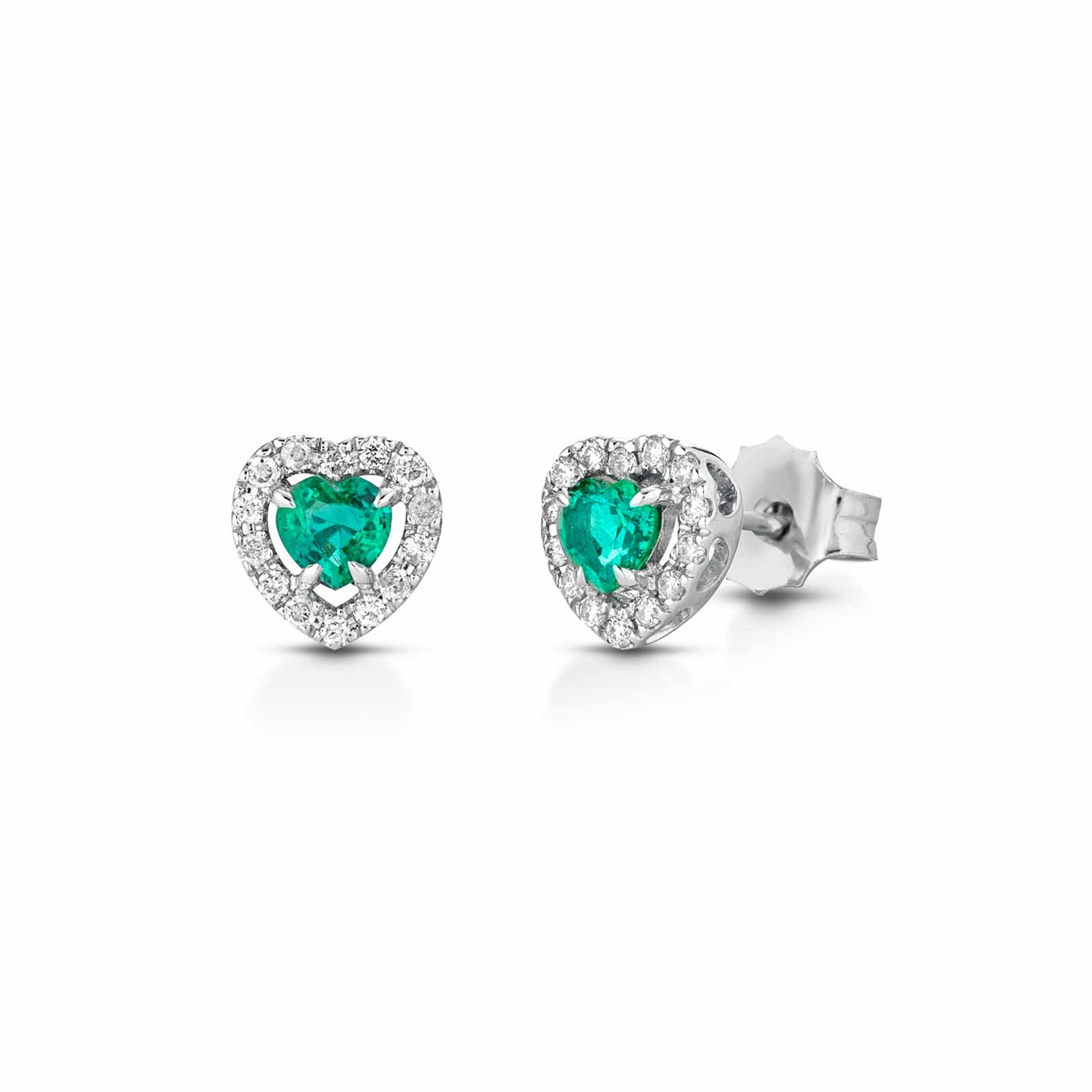 Diamonds | Orecchini in oro, diamanti e smeraldi