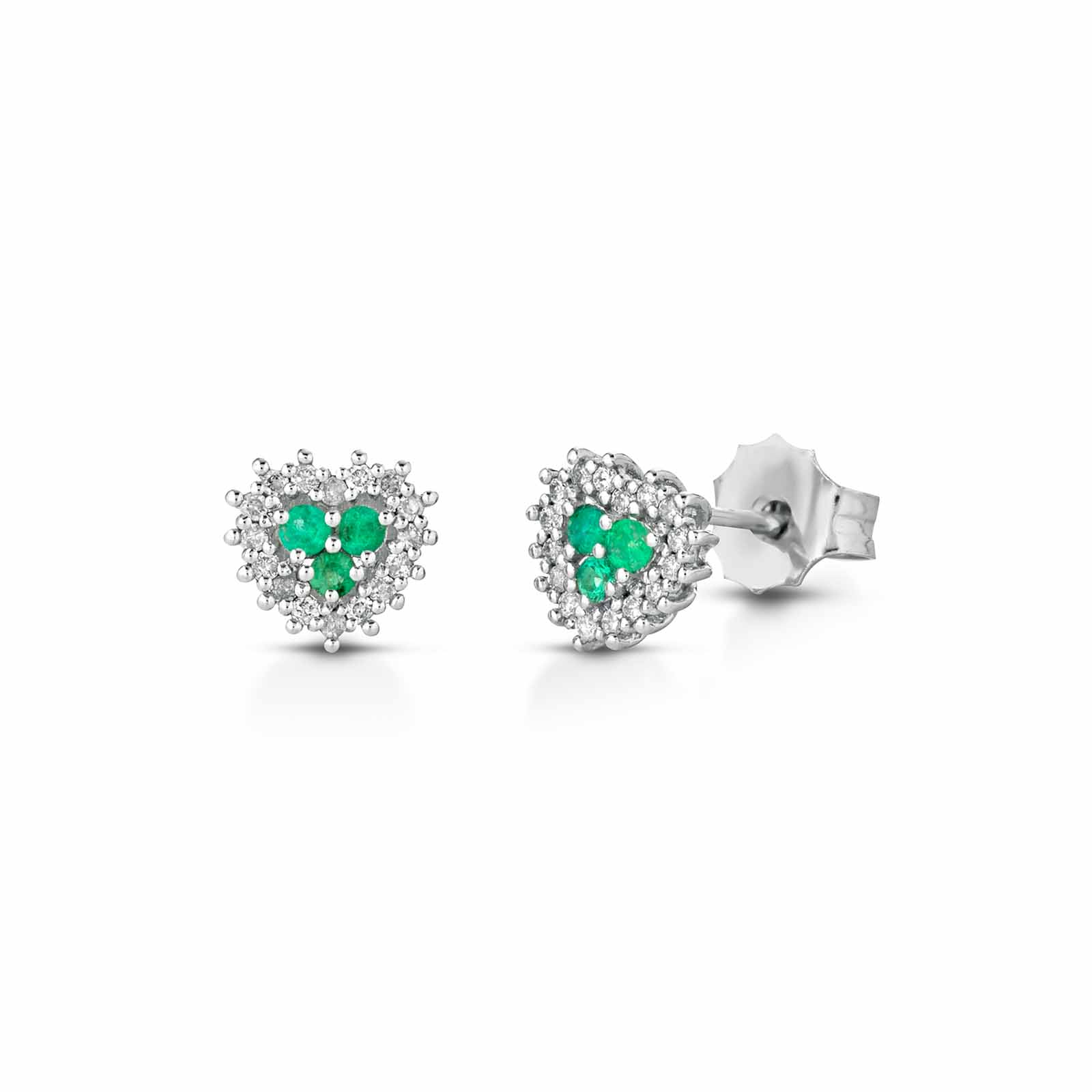 Diamonds | Orecchini in oro, diamanti e smeraldi