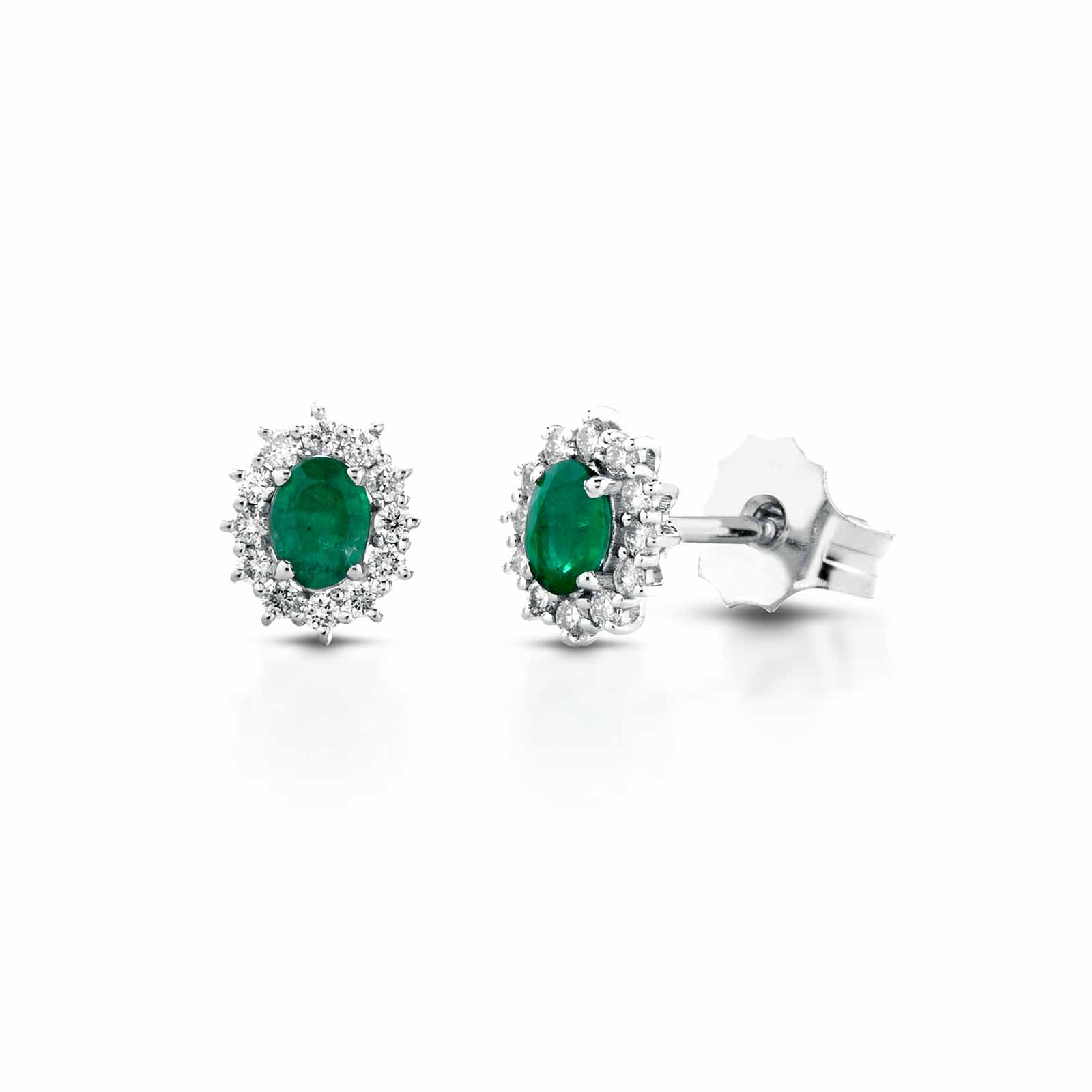Diamonds | Orecchini in oro, diamanti e smeraldi