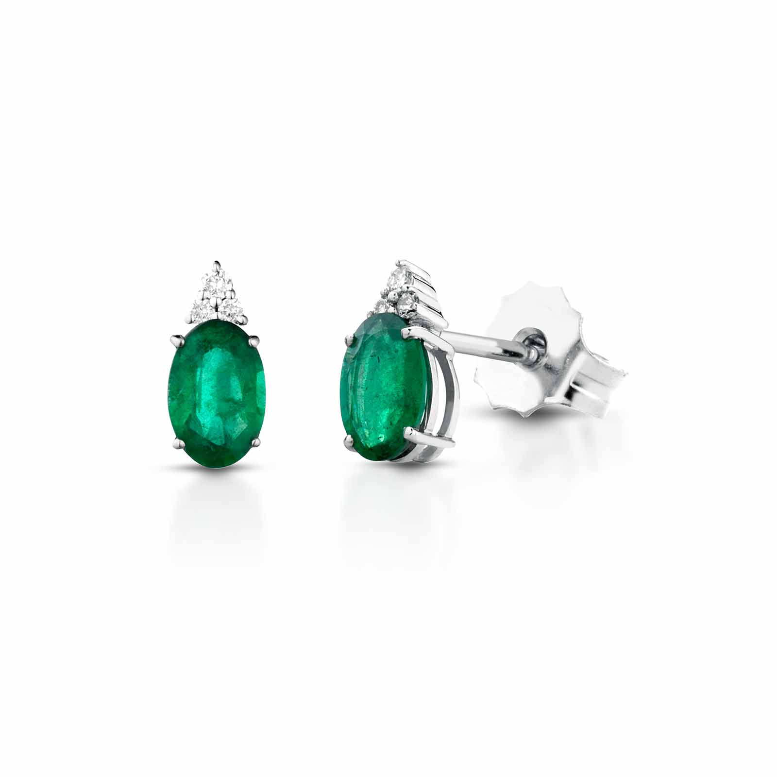 Diamonds | Orecchini in oro, diamanti e smeraldi