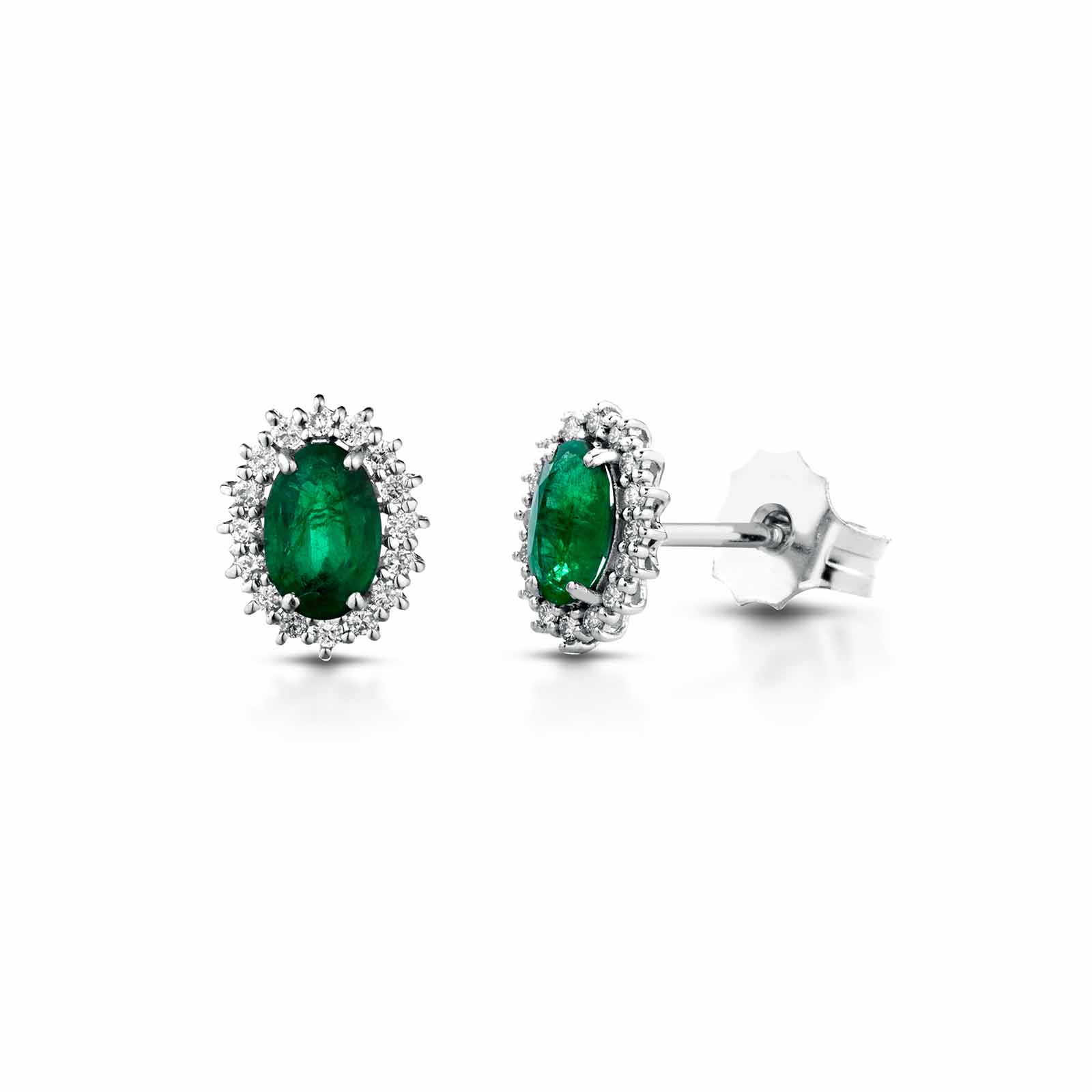 Diamonds | Orecchini in oro, diamanti e smeraldi
