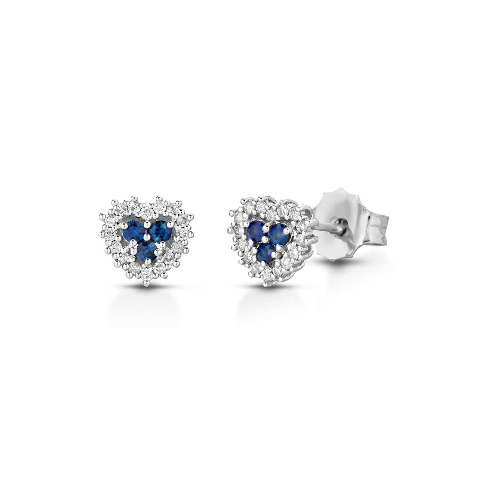 Diamonds | Orecchini in oro, diamanti e zaffiri blu