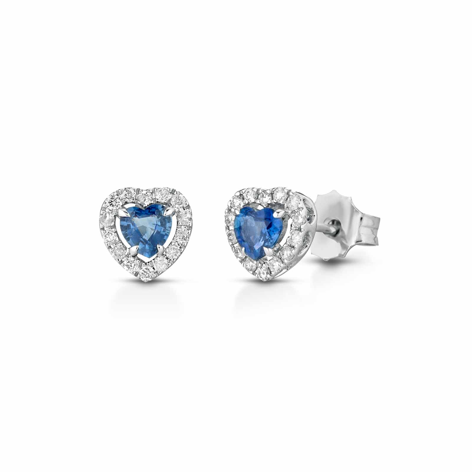 Diamonds | Orecchini in oro, diamanti e zaffiri blu