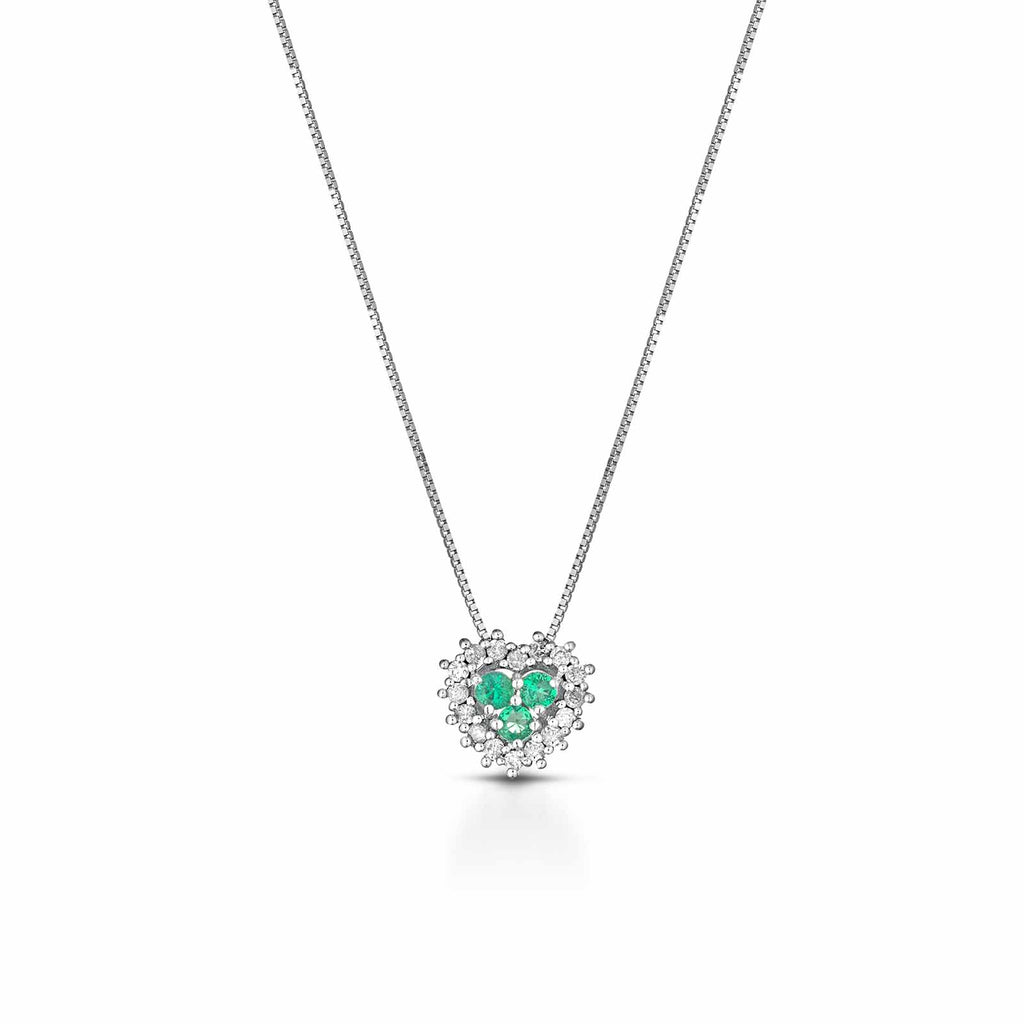 Diamonds | Pendente in oro, diamanti e smeraldo