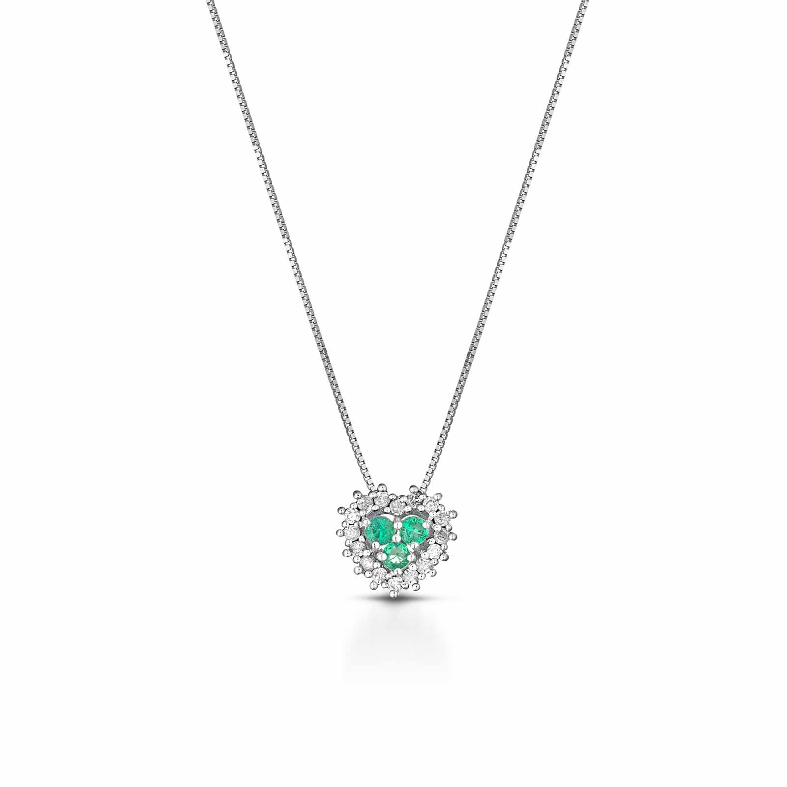 Diamonds | Pendente in oro, diamanti e smeraldo