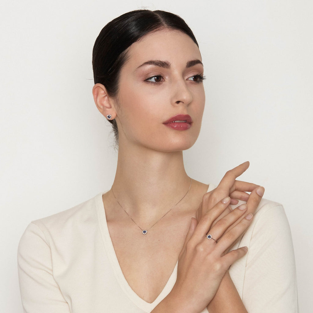 Diamonds | Anello in oro, diamanti e zaffiro blu