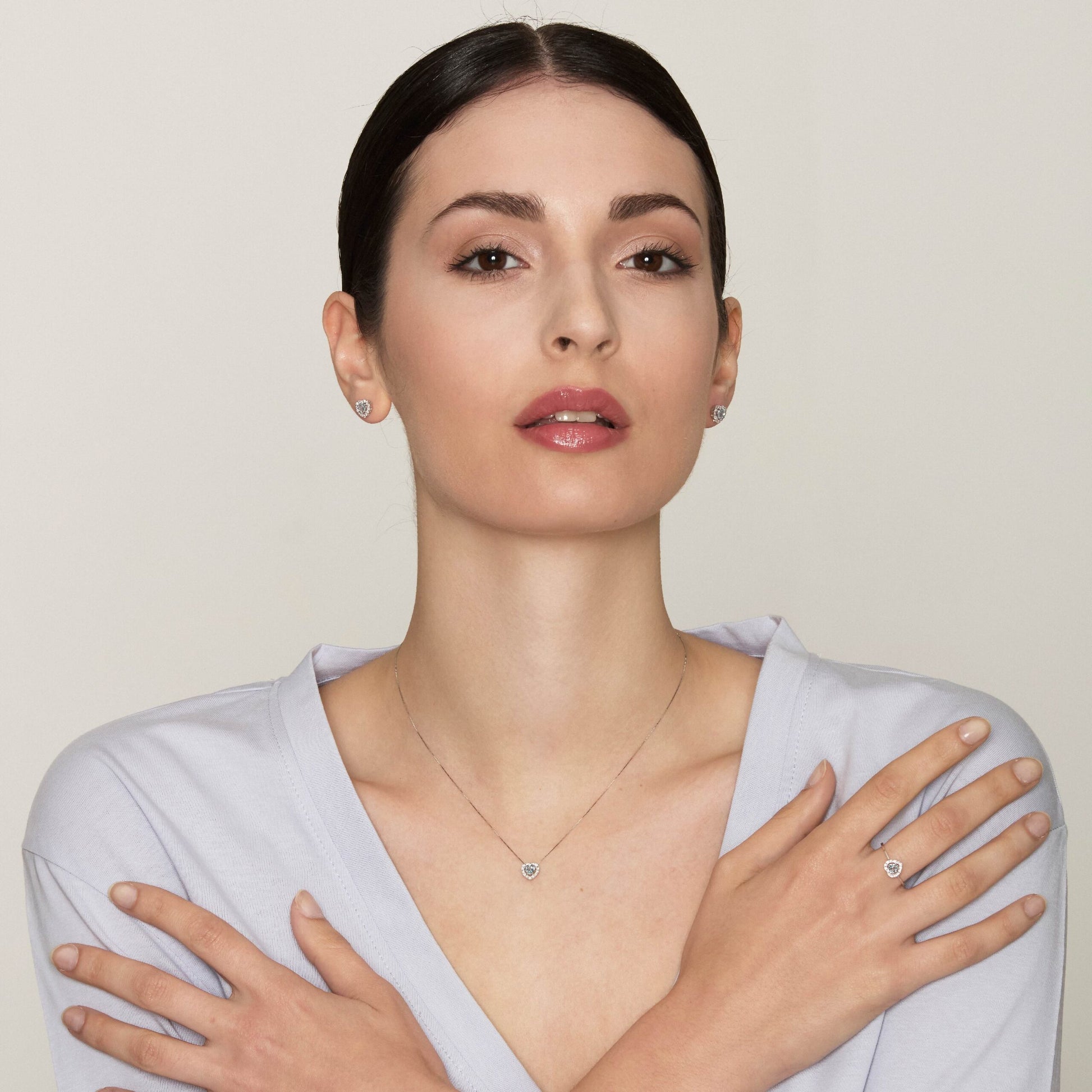 Diamonds | Anello in oro, diamanti e acquamarina