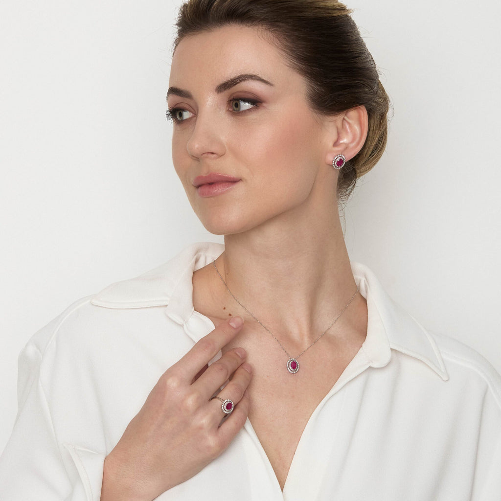 Diamonds | Anello in oro, diamanti e rubino