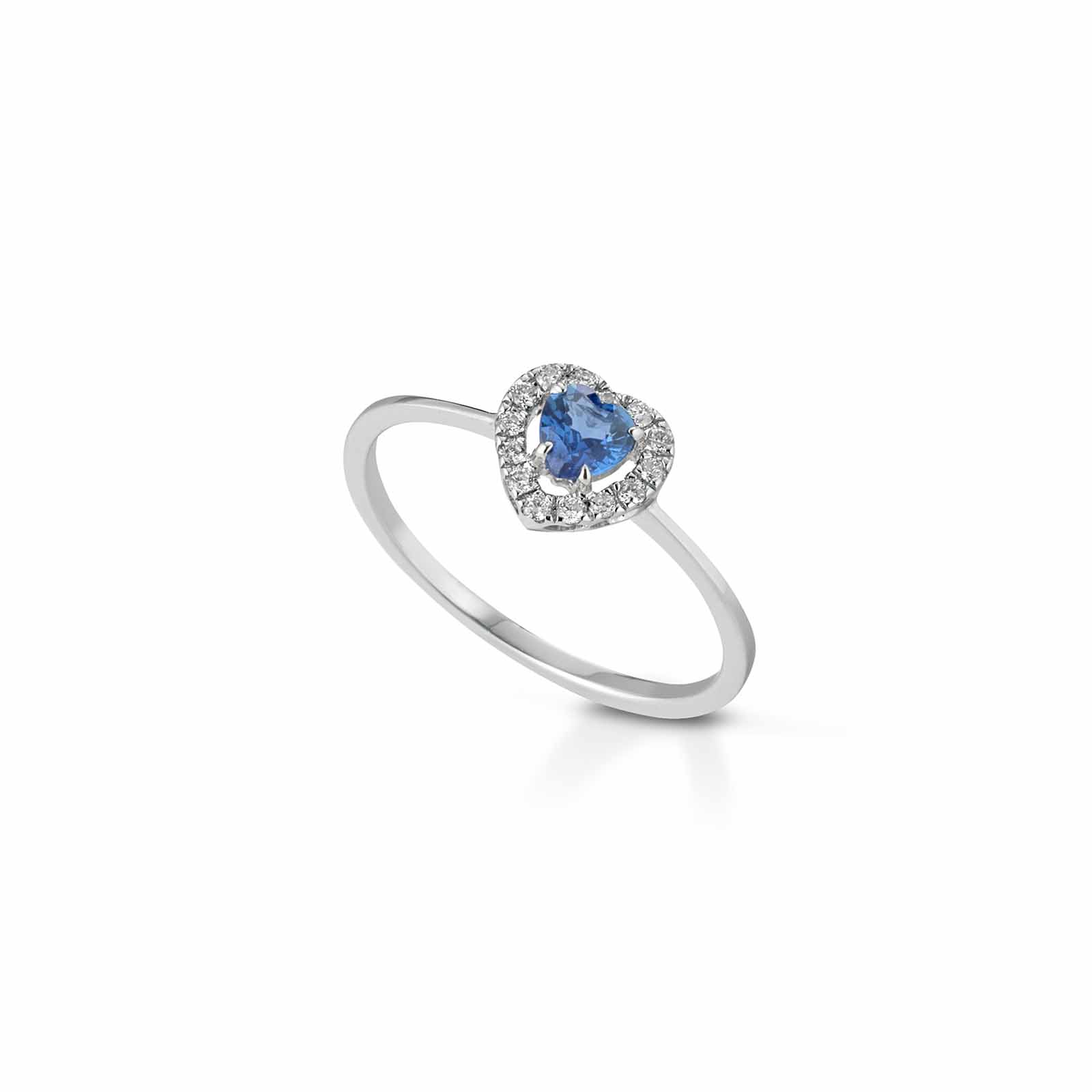Diamonds | Anello in oro, diamanti e zaffiro blu