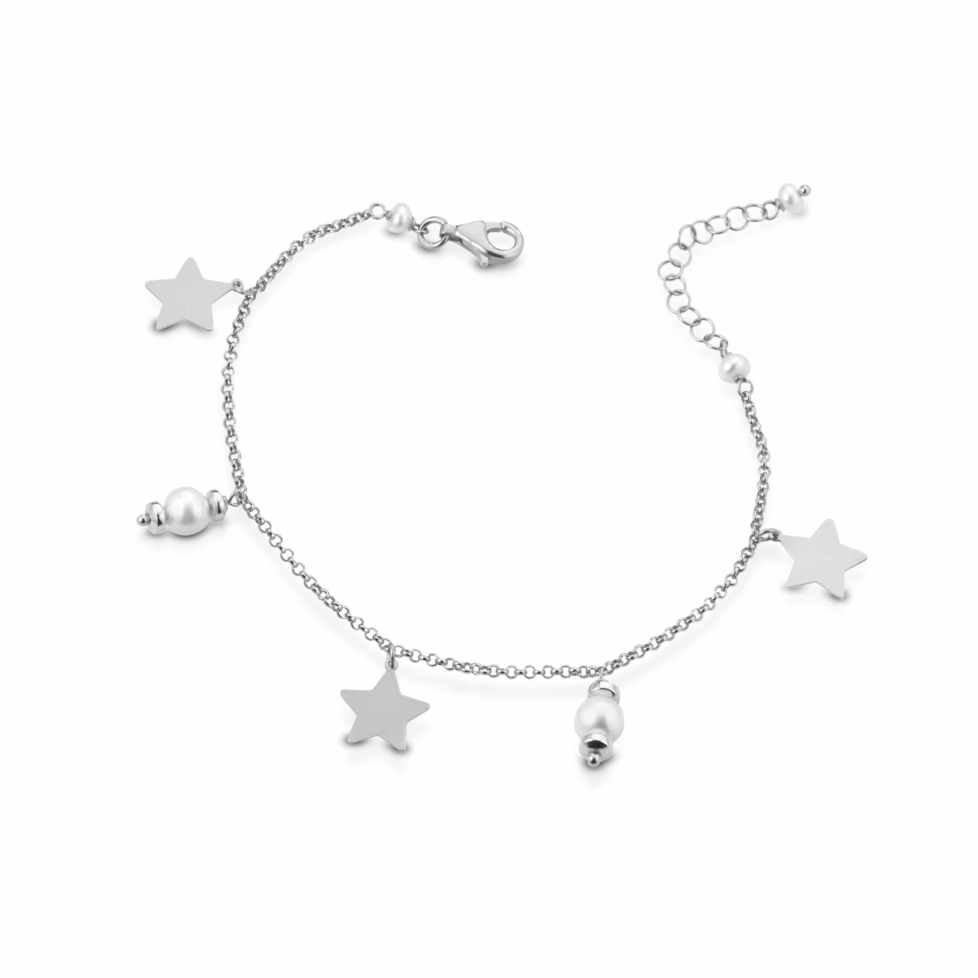 Etoile | Bracciale in argento e perle
