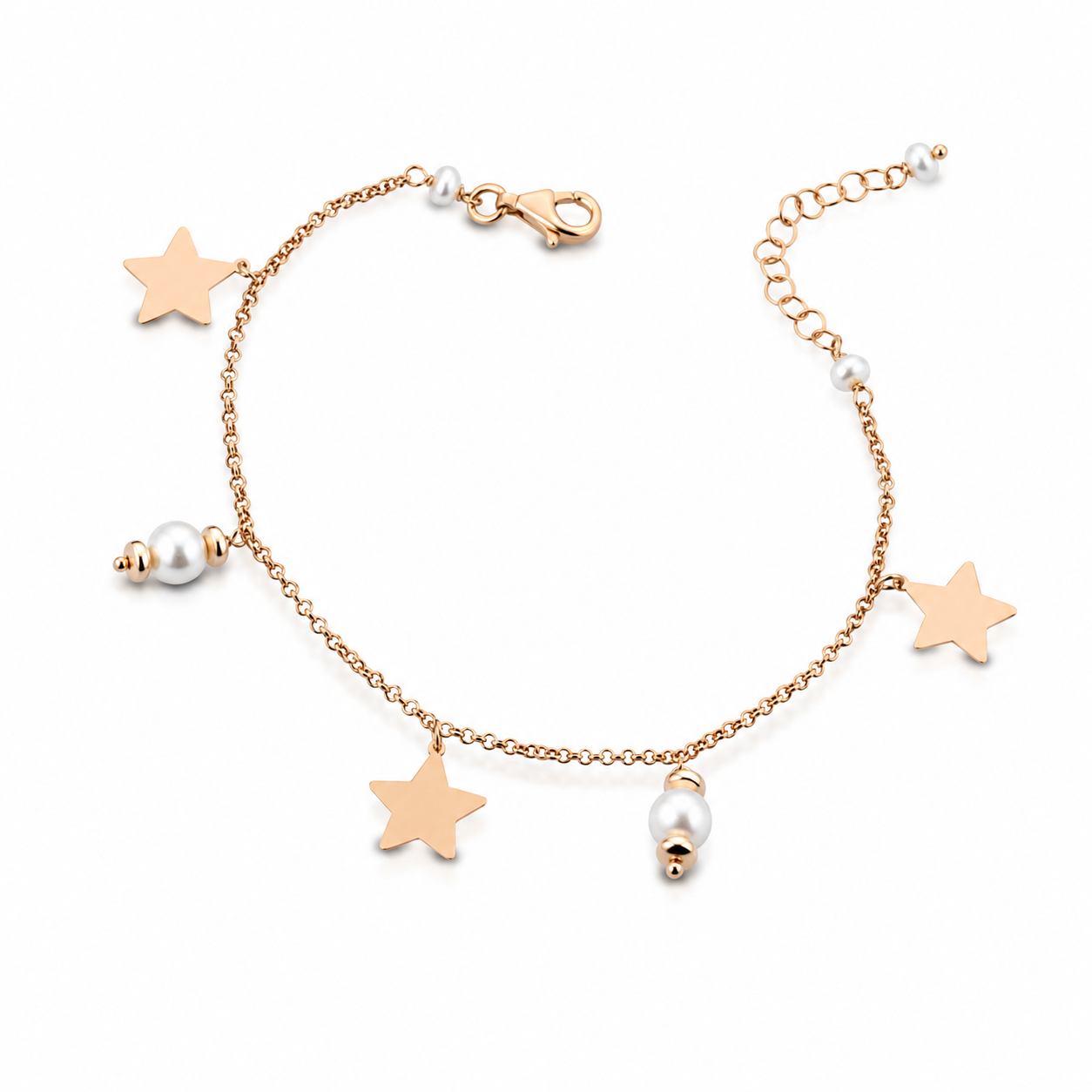 Etoile | Bracciale in argento e perle
