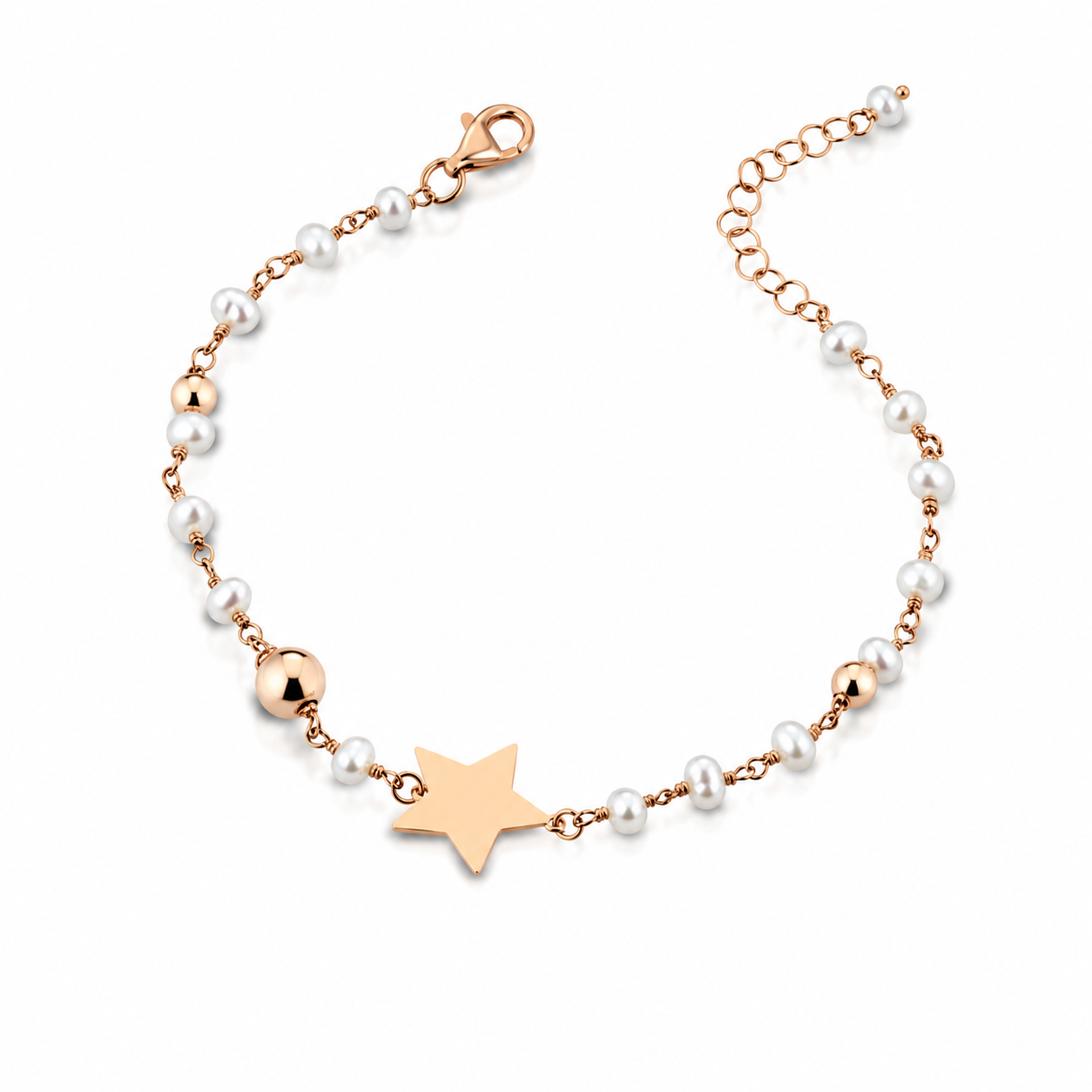 Etoile | Bracciale in argento e perle