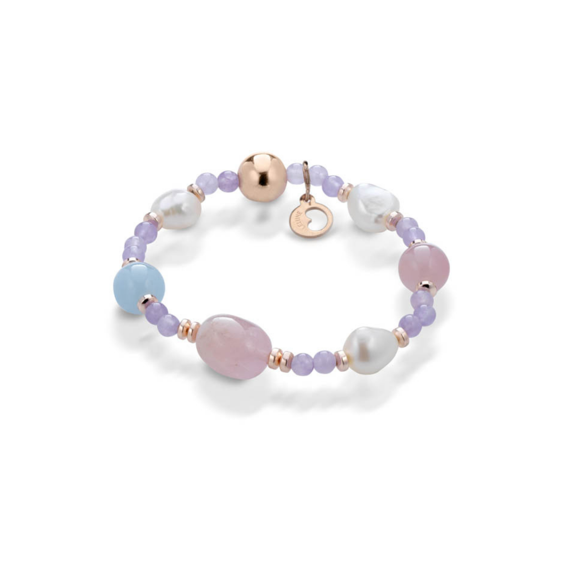 Violetta | Bracciale con perle e pietre colorate