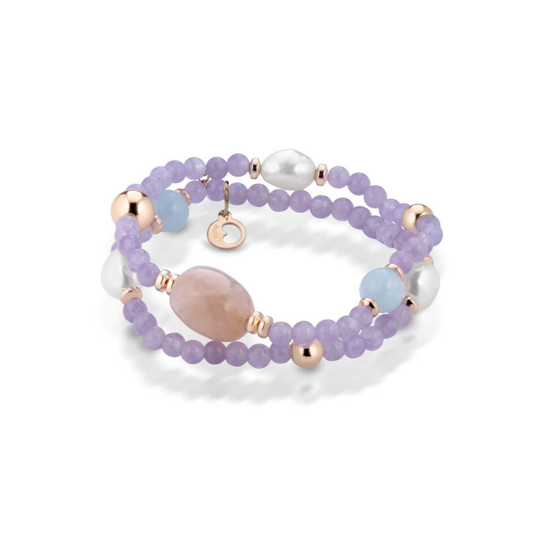 Violetta | Bracciale con perle e pietre colorate