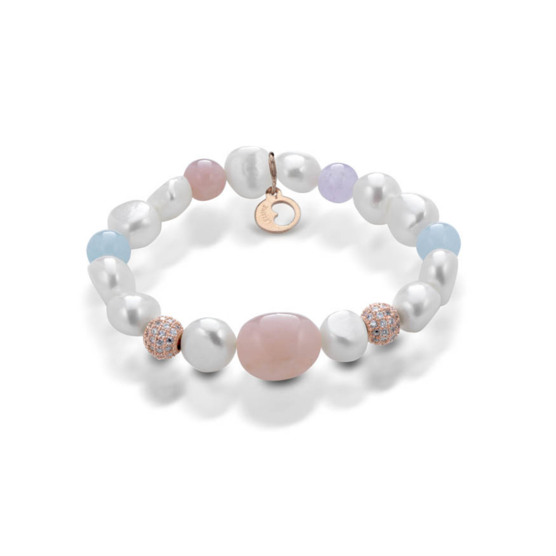 Violetta | Bracciale con perle e pietre colorate