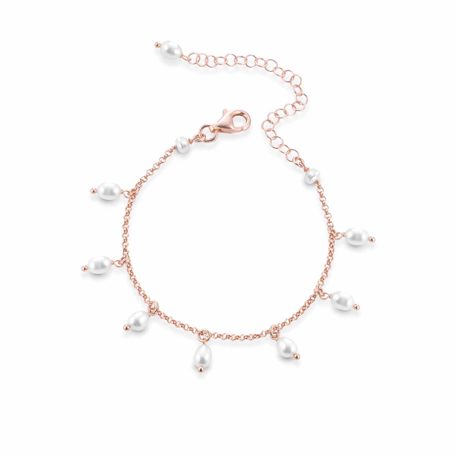 Young | Bracciale in argento e perle