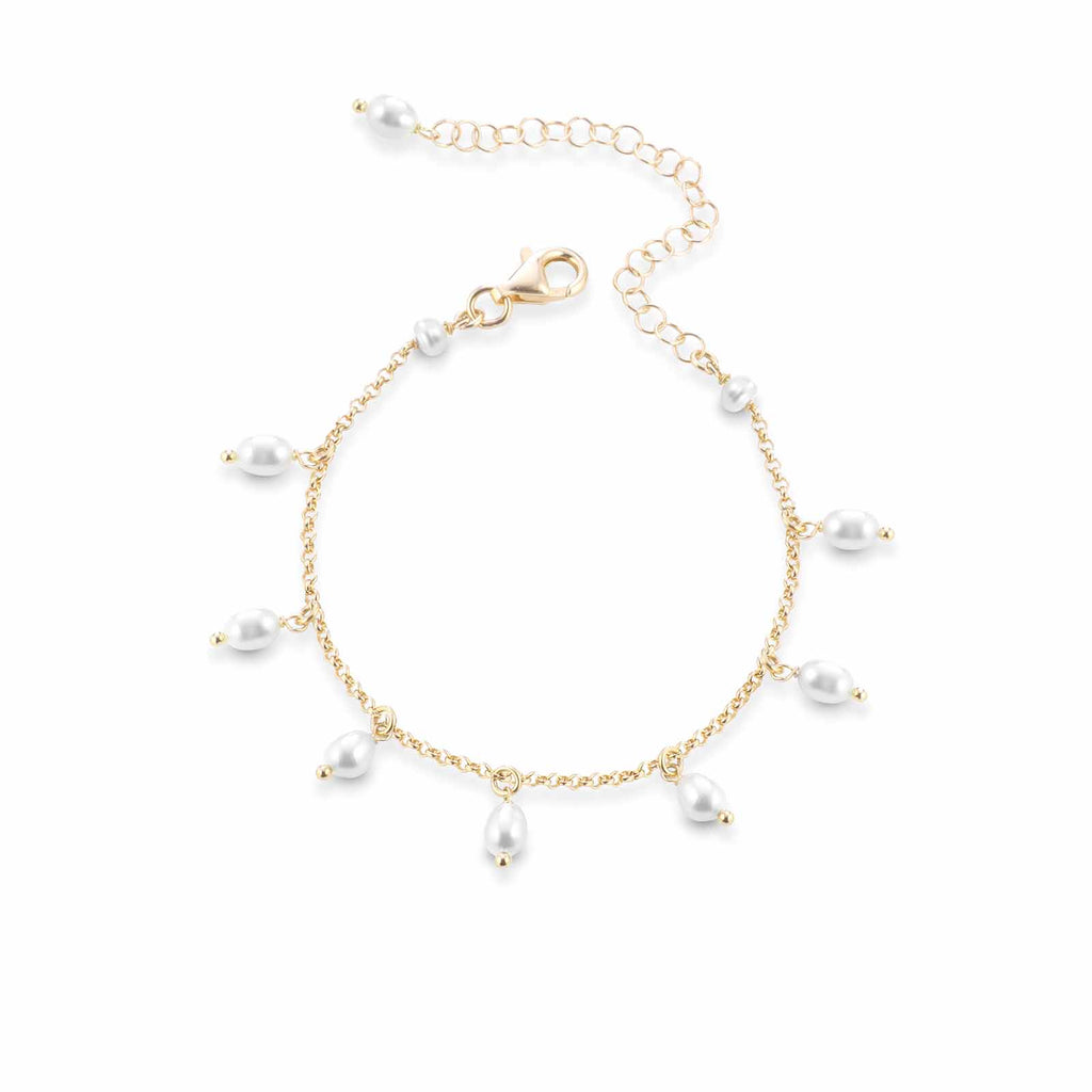 Young | Bracciale in argento e perle