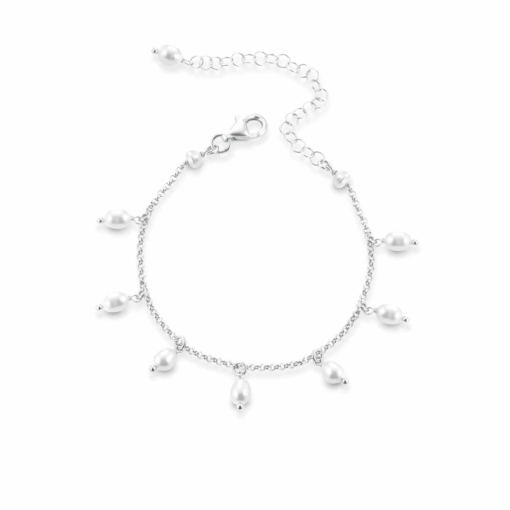 Young | Bracciale in argento e perle