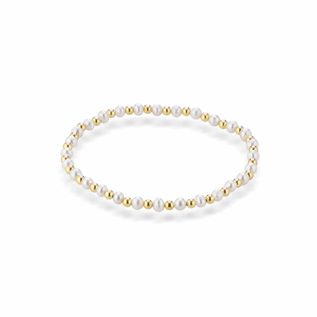 Young | Bracciale in argento e perle