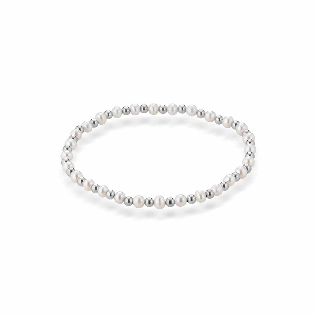 Young | Bracciale in argento e perle