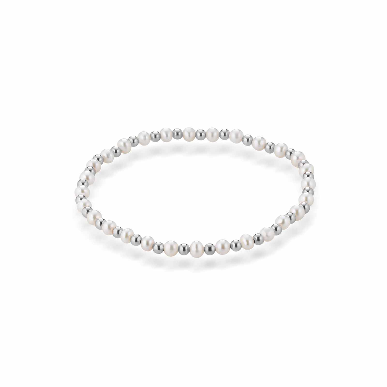 Young | Bracciale in argento e perle