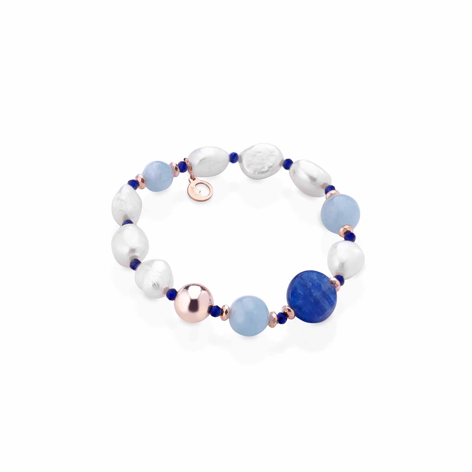 Nuova Blanche | Bracciale elastico con perle d'acqua dolce