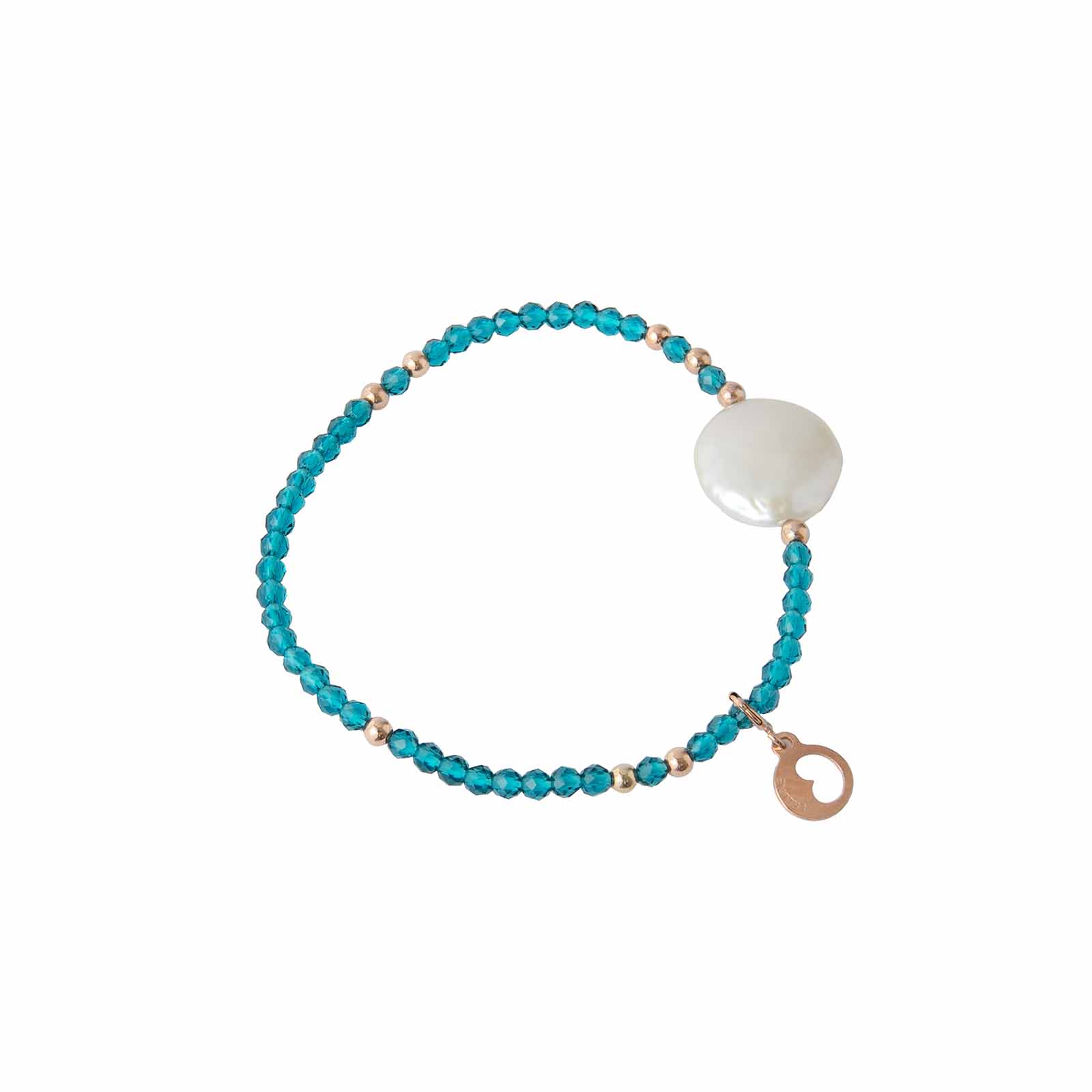 Young Summer | Bracciale con perle, argento e pietre naturali