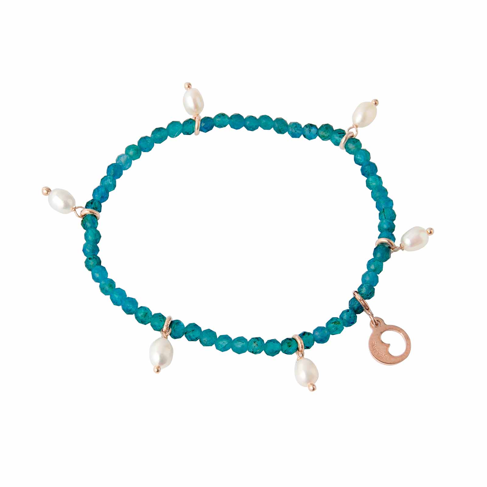 Young Summer | Bracciale con perle, argento e pietre naturali