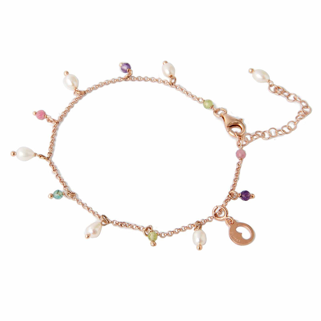Young Summer | Silver and Pearl Anklet