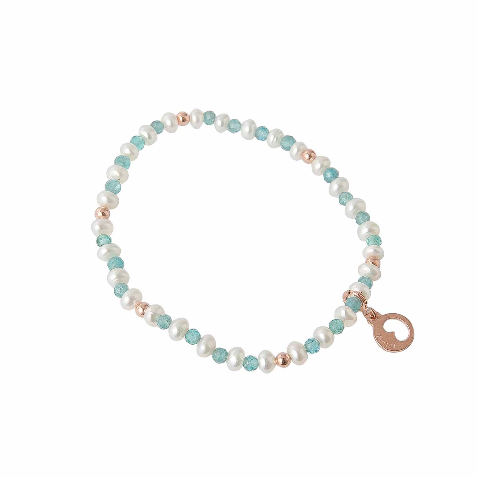 Young Summer | Bracciale con perle, argento e pietre naturali