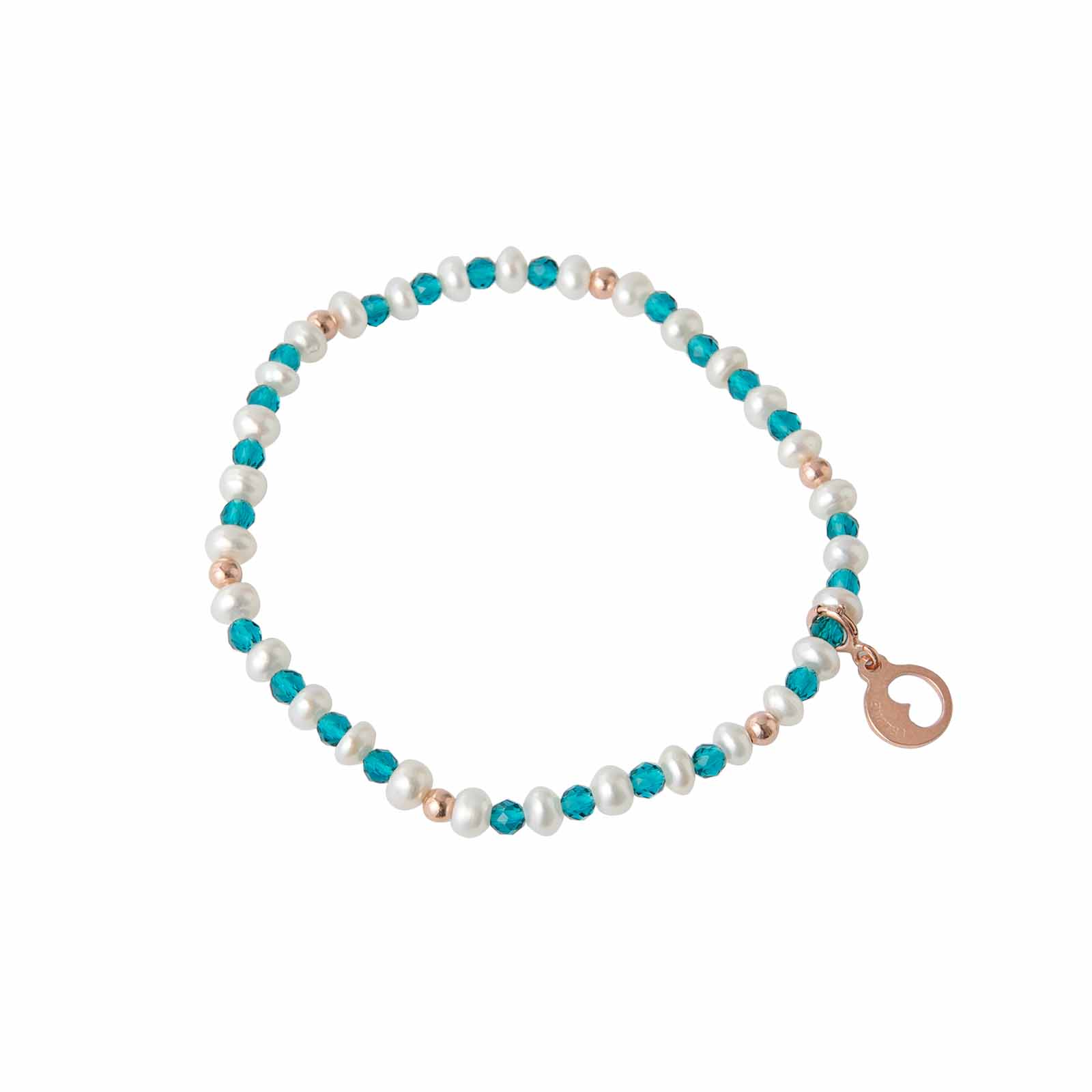 Young Summer | Bracciale con perle, argento e pietre naturali