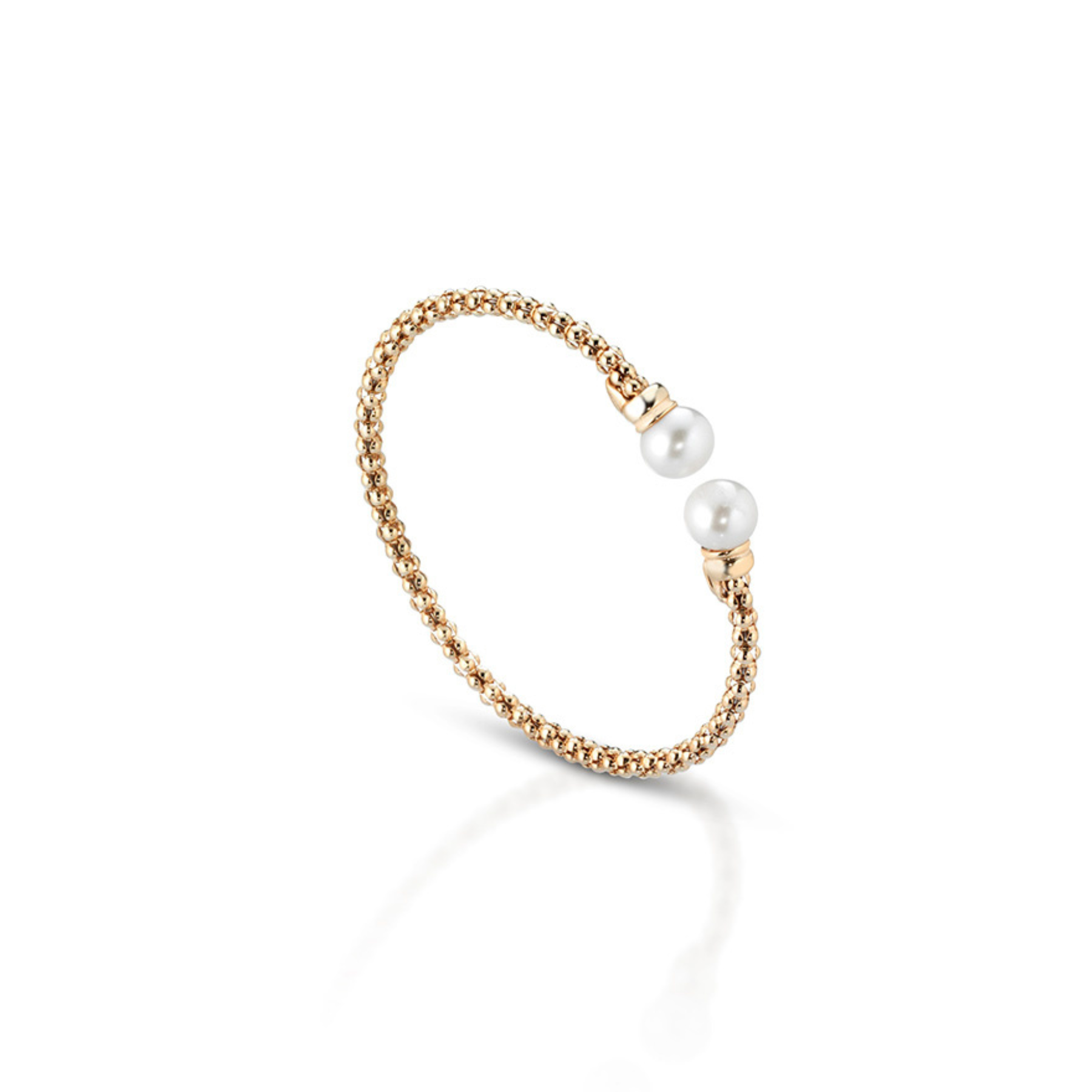 Stretch | Bracciale con perle e argento
