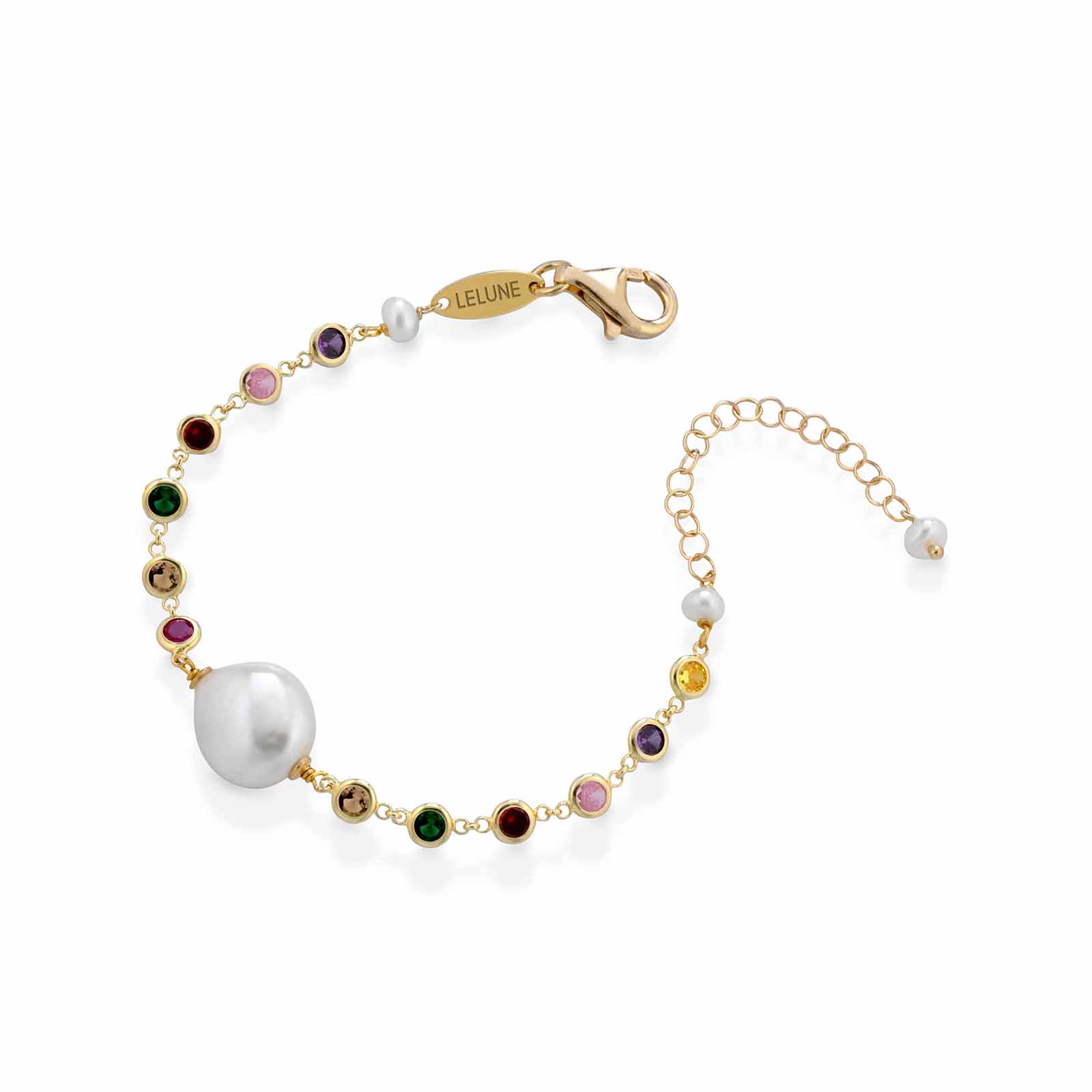 Cristelle | Bracciale in argento con perle e zirconi