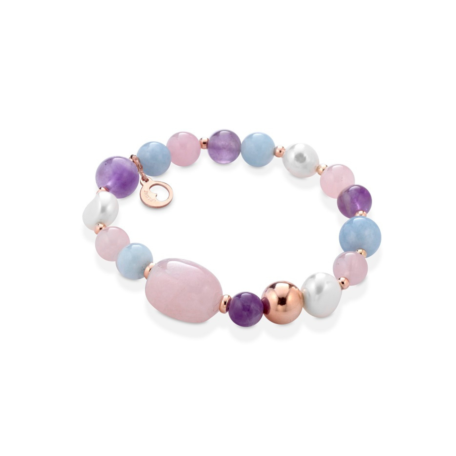 Violetta Silver | Bracciale con perle, argento e pietre
